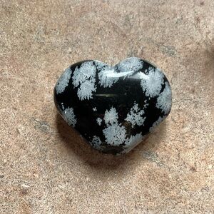 black carved crystal heart 🖤